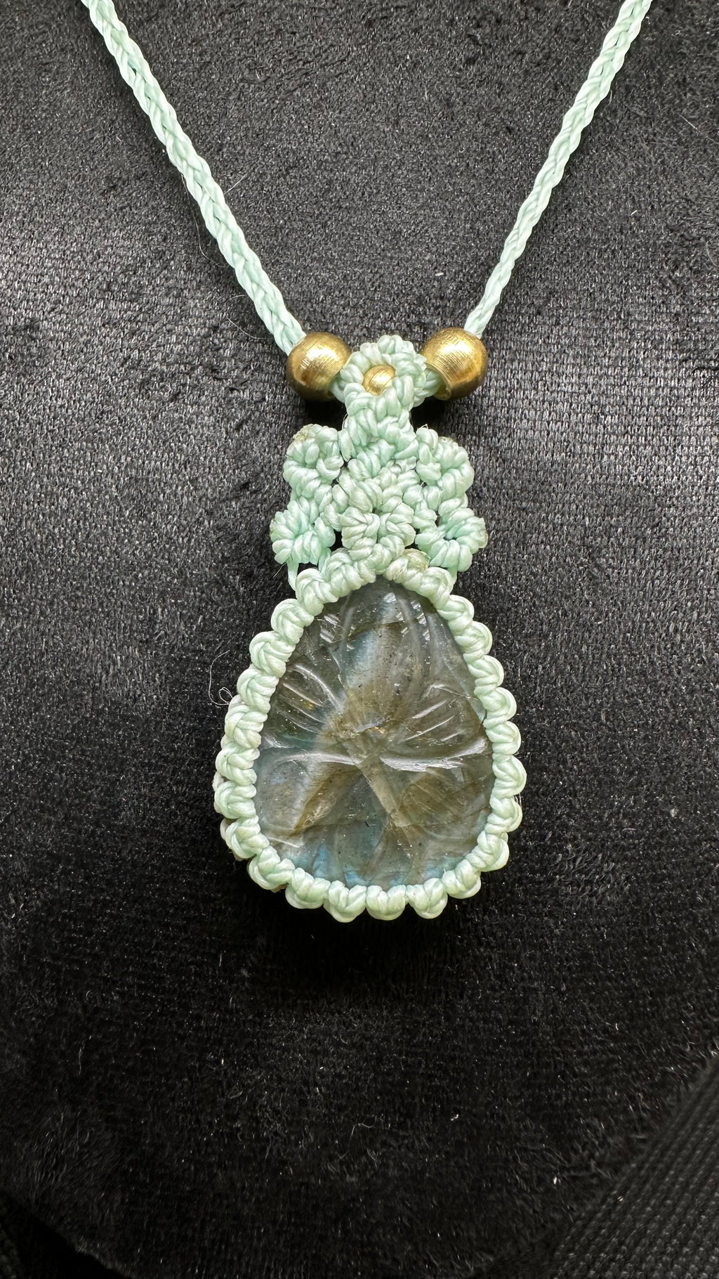 Blue Blossom Labradorite Pendant