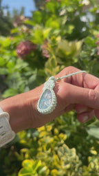 Blue Blossom Labradorite Pendant