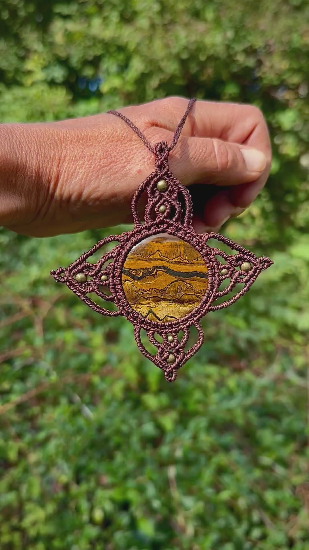 Wild Earth – Tiger Iron Pendant